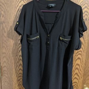 Black meshy top